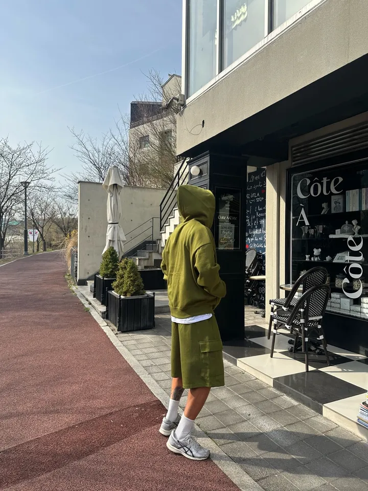 [SET할인][오늘출발] 버뮤다 팬츠 반바지 봄 여름 후드 집업 세트 허벅돼 상세 이미지 19