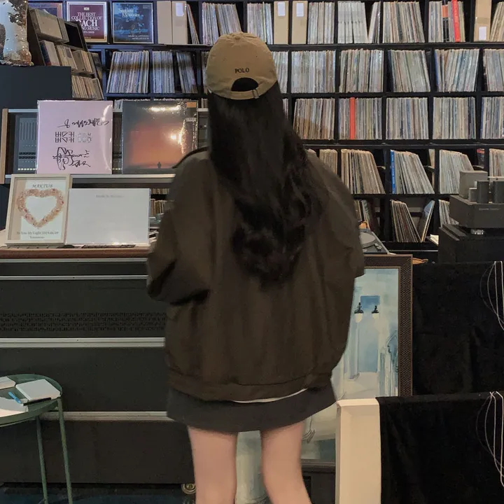 [핵고퀄!/✨주문폭주/후기극찬✨]매트 레더의 정석,오버핏 레더 블루종 자켓 점퍼 상세 이미지 55