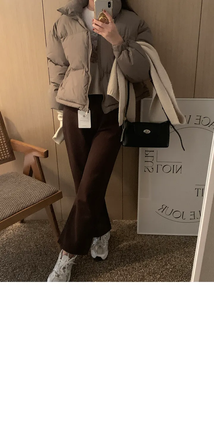 [주문폭주/당일출고🖤] 스노우 파스텔 크롭 숏 패딩 pd (웰론솜)(생활방수가능) 상세 이미지 80