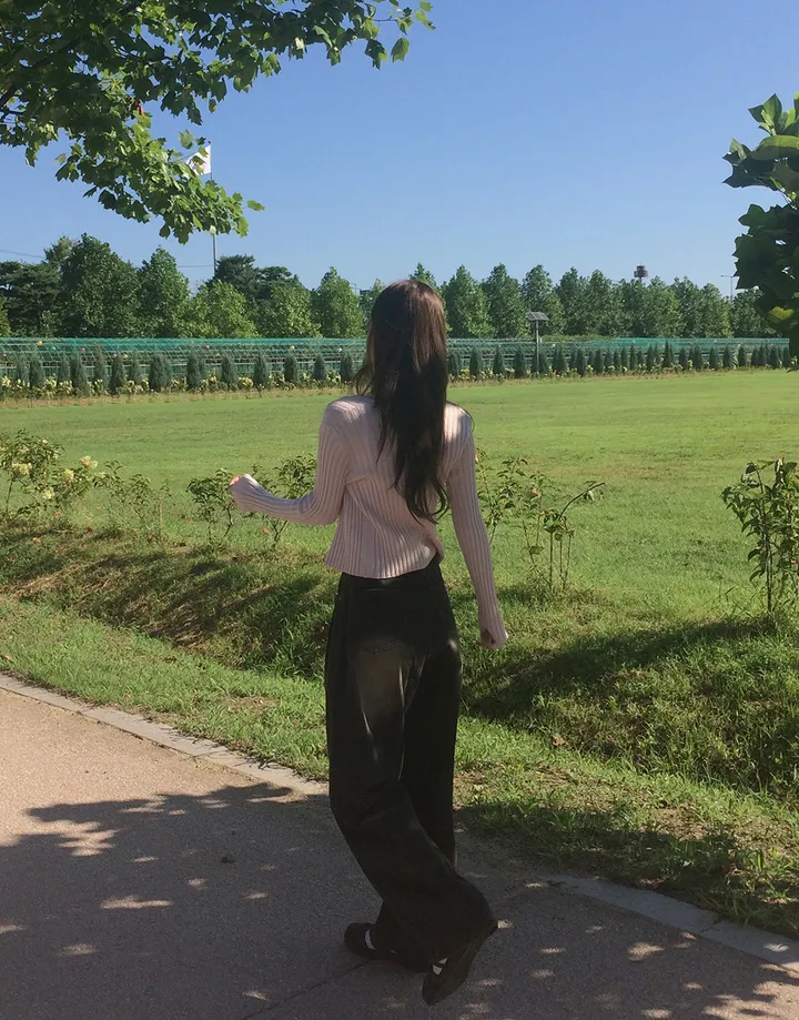 [청순핏/부들부들-/색감강추] 크루아 슬림핏 라운드넥 골지 니트 긴팔 가디건 7colors 상세 이미지 11