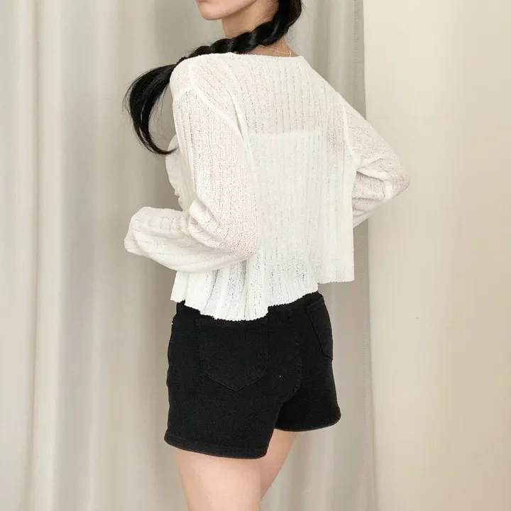 [청순여리핏🌸/살탐방지] 부클 골지 크롭 가디건 상세 이미지 27