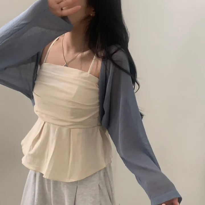 [고퀄버전🤍/가벼워요] 초여리핏, 데일리 긴팔 니트 볼레로가디건 - 5color 상세 이미지 12