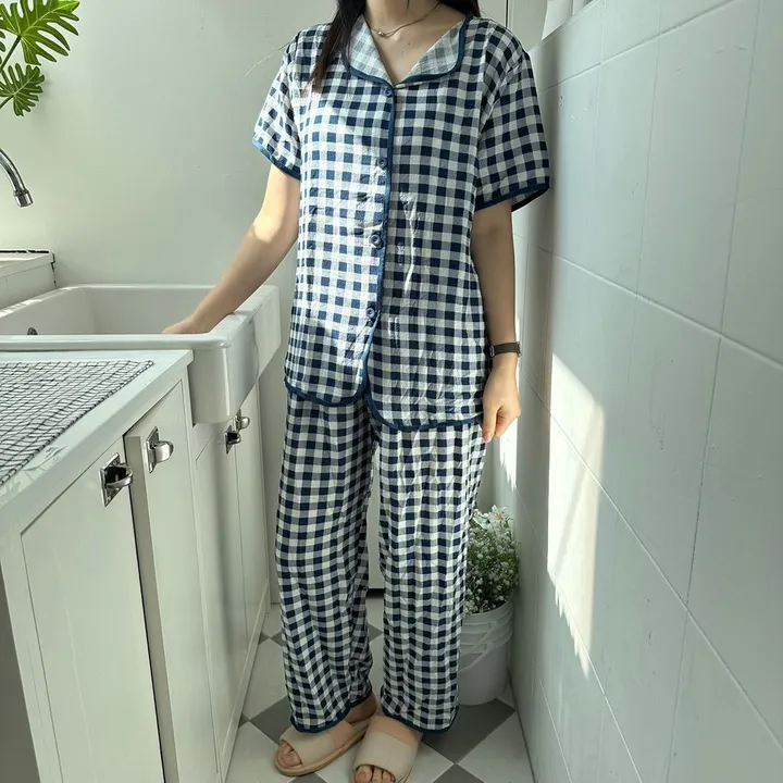 고방 파자마 3세트 2color 홈웨어 여름잠옷 상세 이미지 12