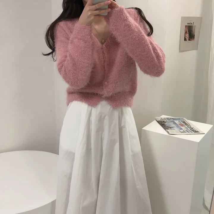[여리핏/7color] 포근 솔잎 니트 가디건 상세 이미지 6
