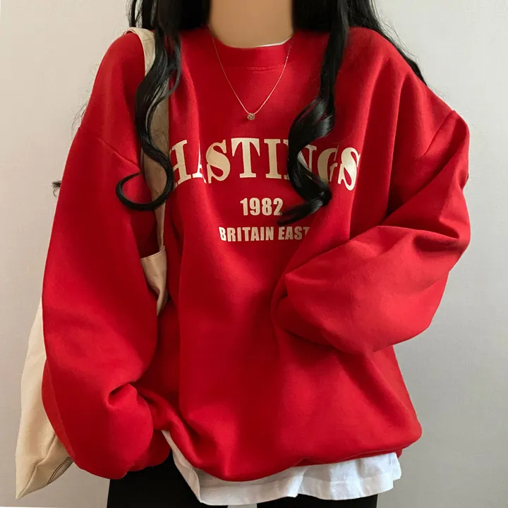 [데일리/기모] 헤이스팅 레터링 오버핏 맨투맨 상세 이미지 2