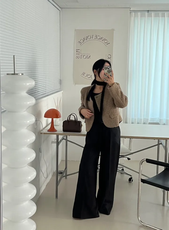 [로웰샵] 힐르 여성 와이드 부츠컷 롱 슬랙스 상세 이미지 10