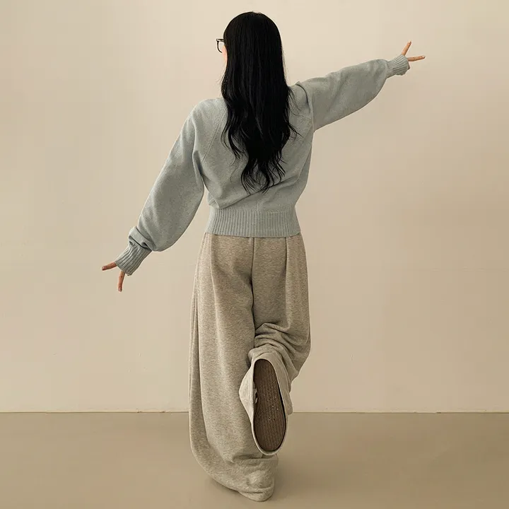 [얇은봄VER/리얼인생핏!] 여리여리~ 베이직 브이넥 나그랑 루즈핏 긴팔 봄니트 상세 이미지 18