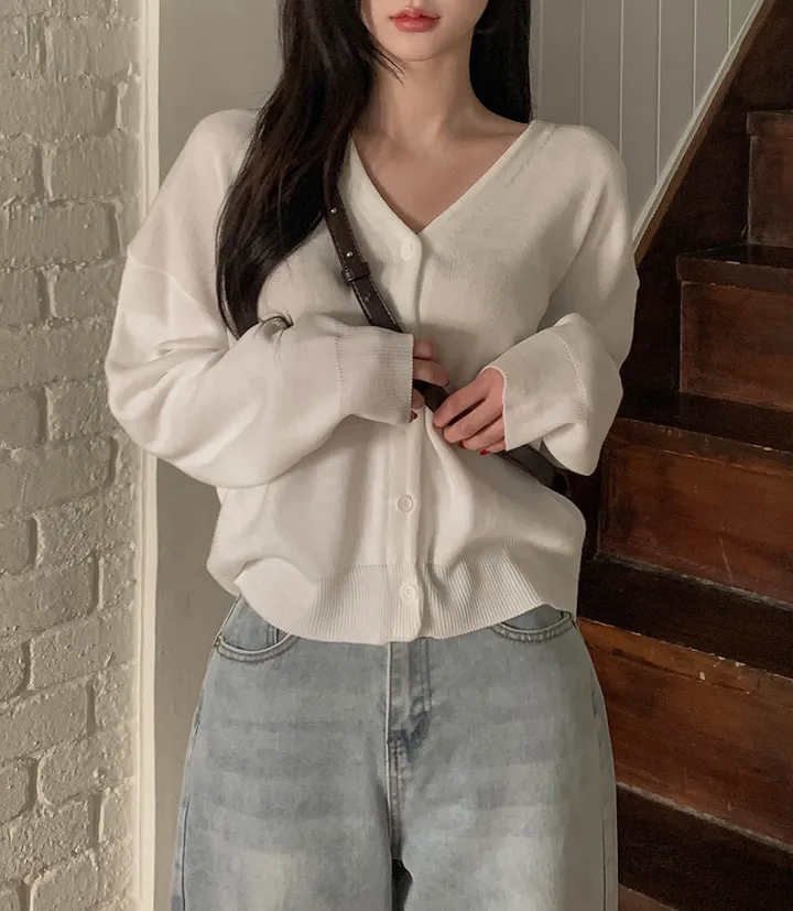 [예쁜여유핏/11colෆ] 다온 브이넥 루즈핏 긴팔 가디건 11colors 상세 이미지 28