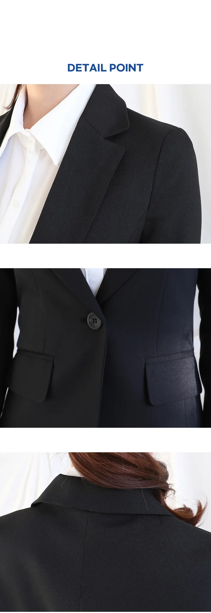 [2만장판매 가성비 바지정장세트] 44~100(XS~3XL) 면접복장 유니폼 발표의상 블랙 상세 이미지 42