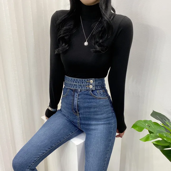 🚀당일발송🚀[6천장돌파/기모선택/묶음할인] 봄 가을 겨울 메이 부들 여리 폴라 티셔츠 이너티 상세 이미지 97