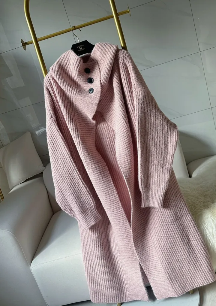 [아이당일] *도톰따숩 터틀넥 울 숄 빅카라 꽈배기 뜨개 니트 맥시롱가디건 울롱코트 울가디건(5color) 상세 이미지 43