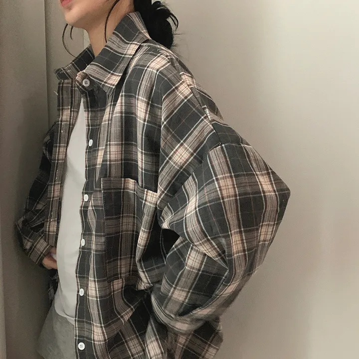 묶음할인🎈[오버핏🤍] 마가린 체크 오버 남방 상세 이미지 35