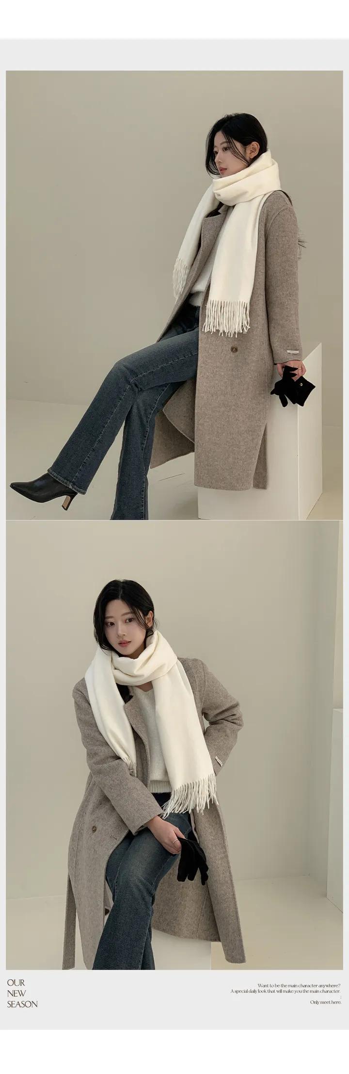 [자체제작/1만장돌파!/S-L] 브랜던 프리미엄 더블 울 핸드메이드 롱 코트 상세 이미지 40