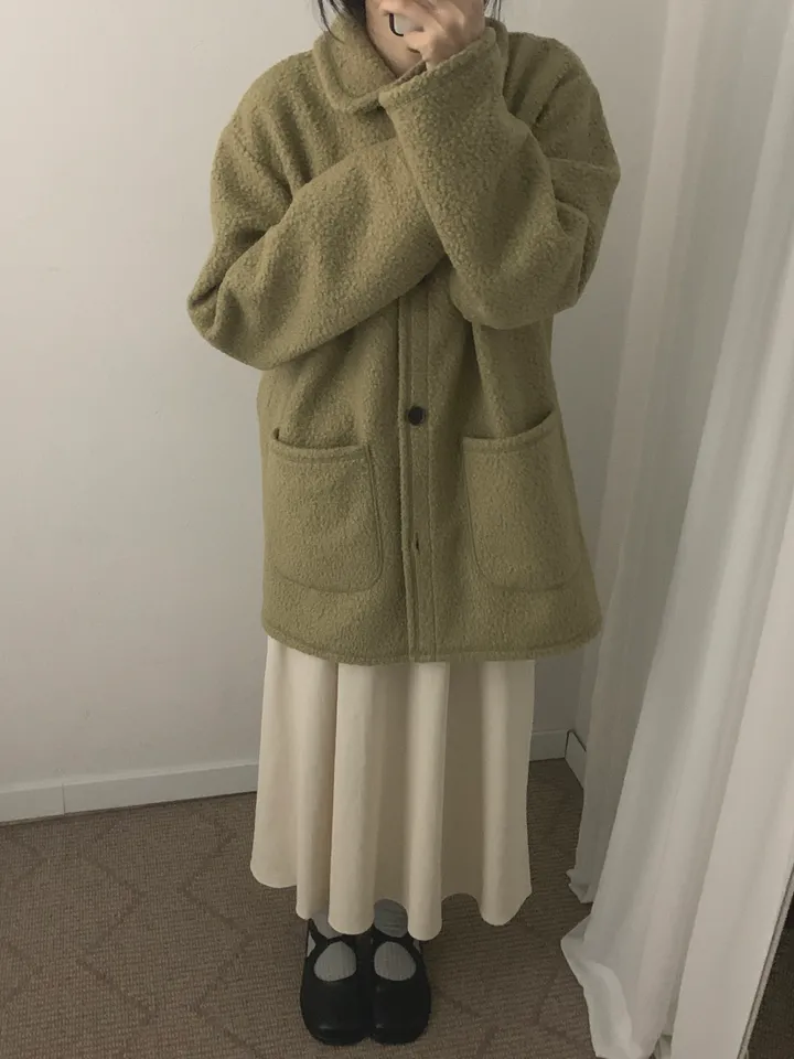 부클하프코트 (3color) 상세 이미지 33