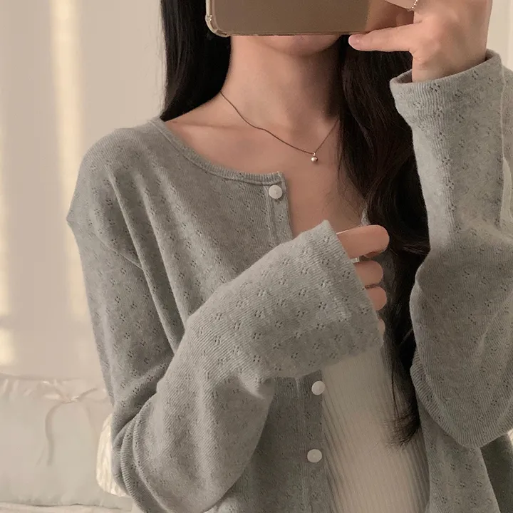 로로 펀칭 가디건 (8color) 상세 이미지 120