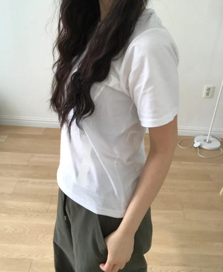 newy semi crop tee [2color] 상세 이미지 7