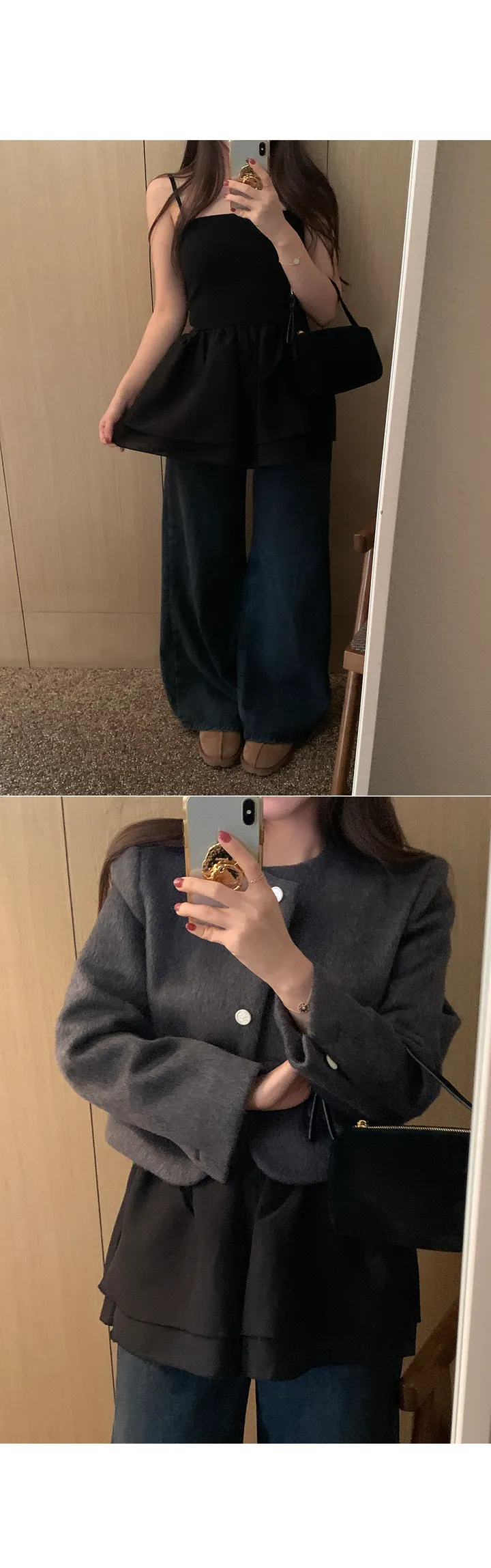 [주문폭주/사계절용] 플레어 레이어드 끈 나시 상세 이미지 48