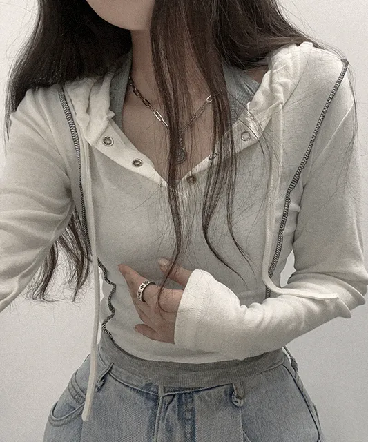 SALE [키치키치힙! 반/긴팔] 마시멜로 후드티