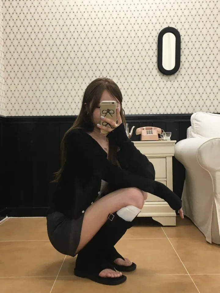 빈티지 딸기 가디건 레드,아이보리, 블랙 [가디건/디테일/빈티지/여름코디/코디추천/데일리/대학생/캐주얼/y2k] 상세 이미지 26