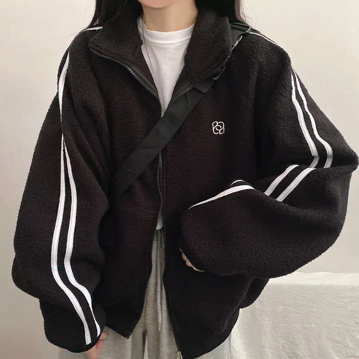 겨울*[포근/따뜻데일리!] 로지 양털뽀글이 두줄져지 투웨이 후리스 집업점퍼 4color 상세 이미지 26