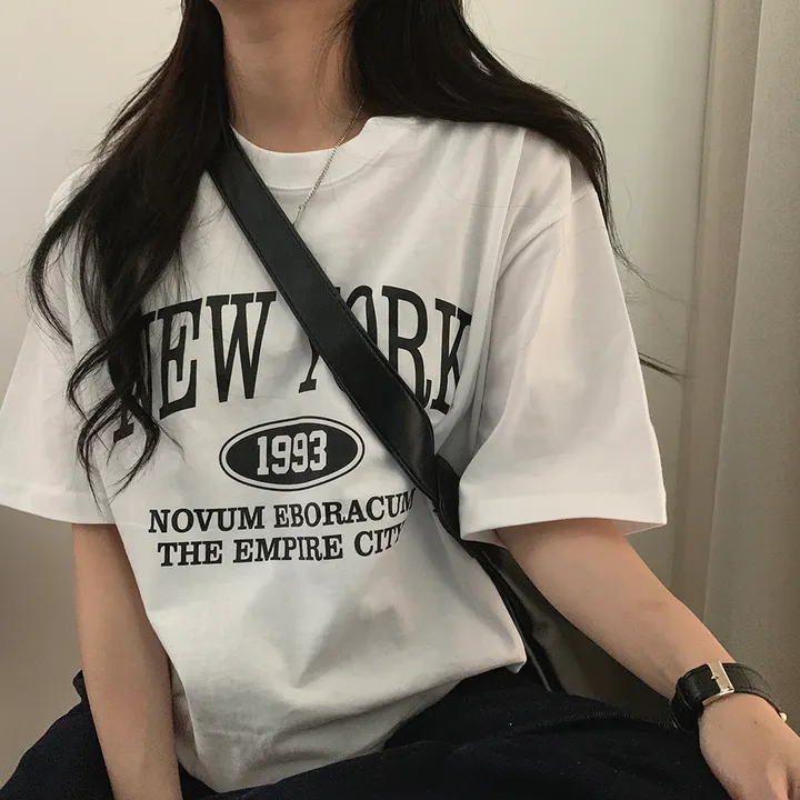 [국내제작!/M,L사이즈🤍] 원하는 사이즈, 뉴욕 루즈핏 반팔T 상세 이미지 48