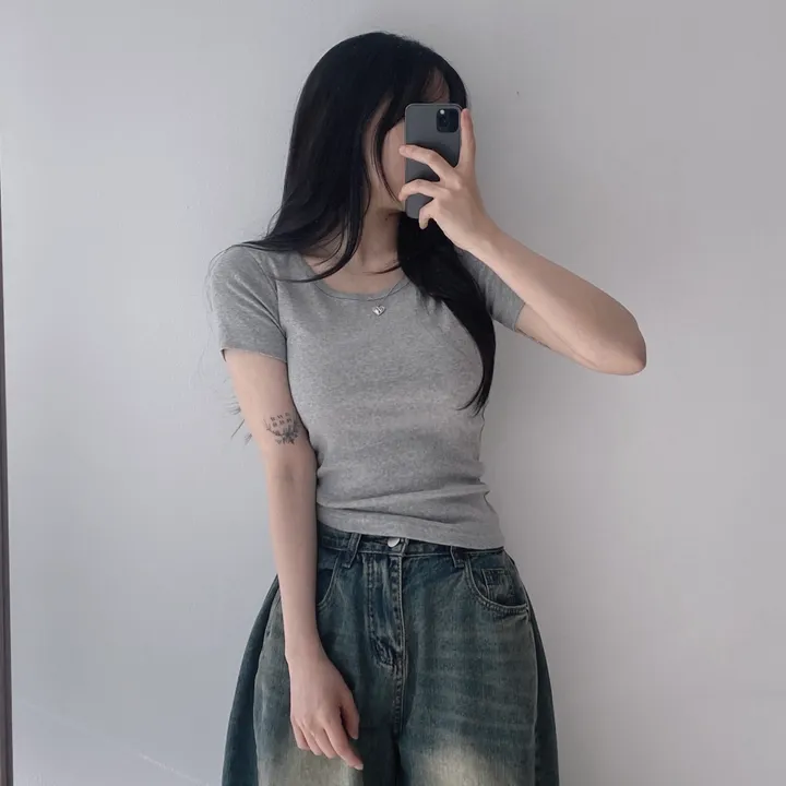 [11color/인생반팔] 코튼 데일리 부드러운 무지 라운드 반팔 기본 티셔츠 - 11color 상세 이미지 38