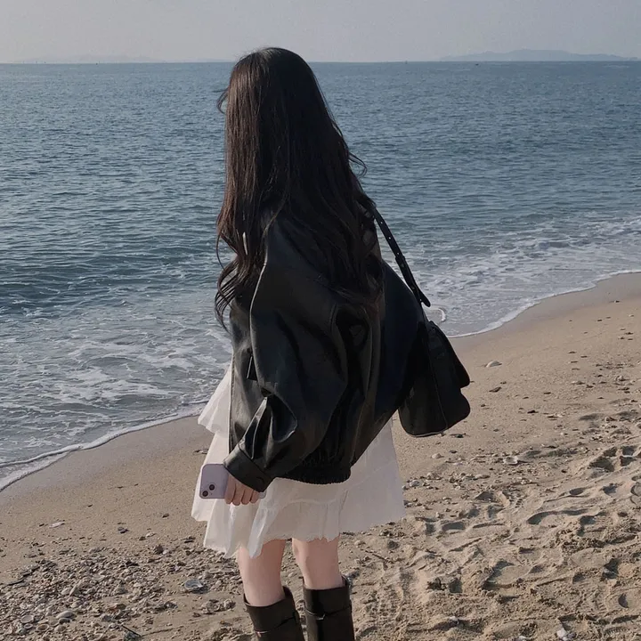 [핵고퀄!/✨주문폭주/후기극찬✨]매트 레더의 정석,오버핏 레더 블루종 자켓 점퍼 상세 이미지 48