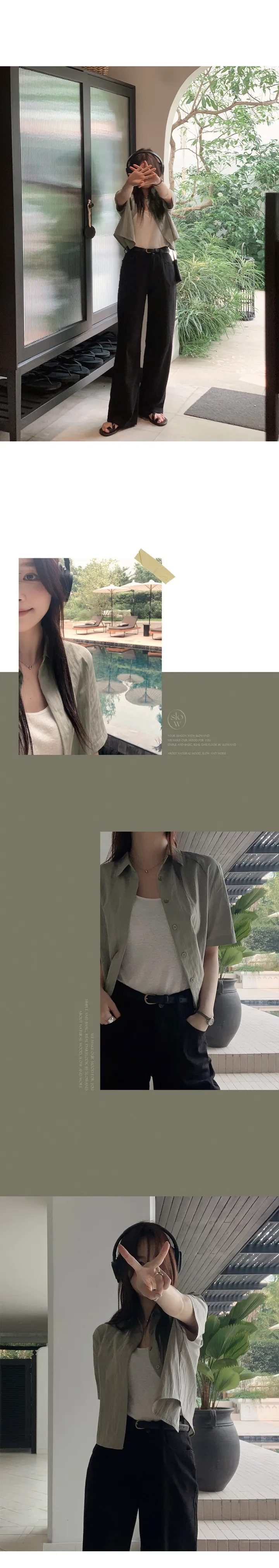 [👀허리밴딩/후들팬츠] 투데이 에어썸머 와이드팬츠 (+기본/롱ver) - 4 size (SLOWMADE/자체제작/봄팬츠/여름팬츠/바지/세미와이드/편안함/데일리) 상세 이미지 51