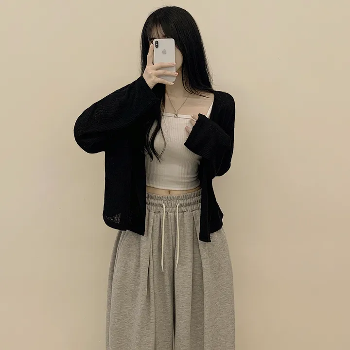[한여름까지!/넉넉함보장🤍] 린넨 트임 오버핏 여름가디건 살안타템 빅사이즈 상세 이미지 18
