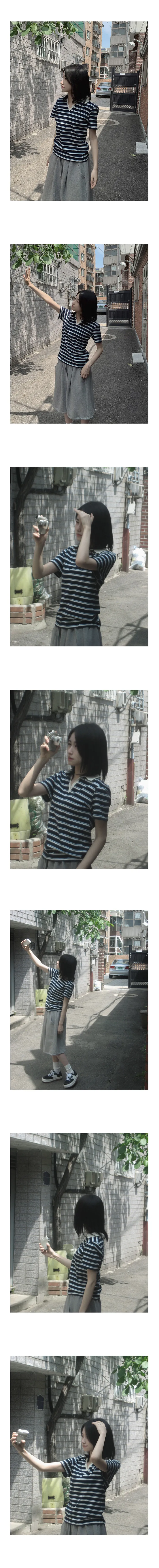 join stripe short sleeve t 상세 이미지 5