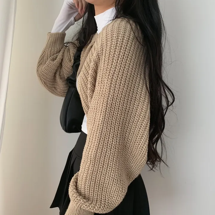 가을 두께감! 하찌 볼레로 크롭 니트가디건;5col 상세 이미지 18
