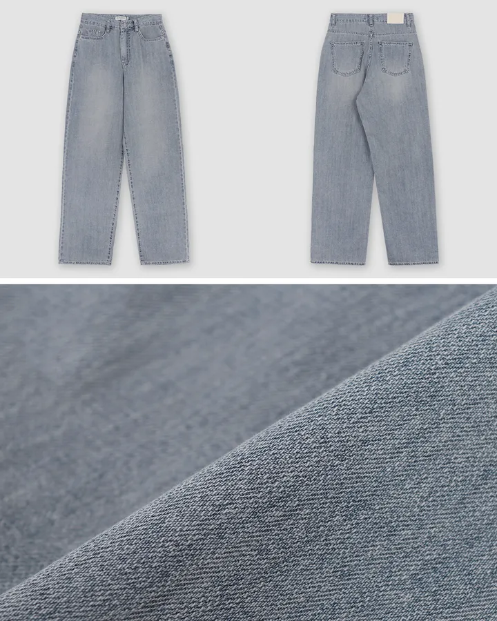 [💙후기최고!/여름1등데님] 투데이 썸머라이트 데님팬츠 (+기본/롱ver) - 4 size (SLOWMADE/자체제작/한여름/빈티지/와이드데님/유연함/연청/중청/진청) 상세 이미지 14