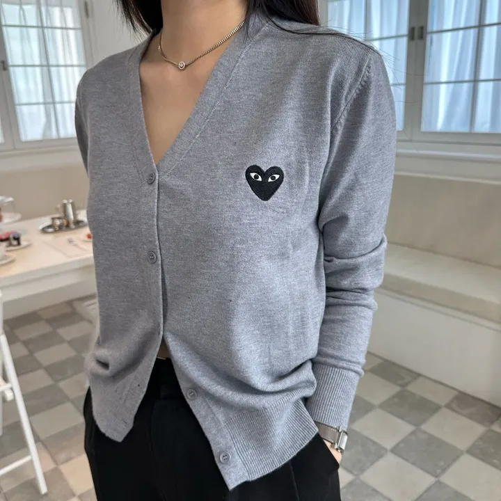 하트 가디건 브이넥 데일리 빠른출고 4color 상세 이미지 11