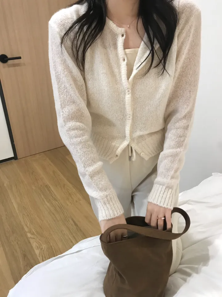 빈스 모헤어 라운드 가디건 (3color) 상세 이미지 25