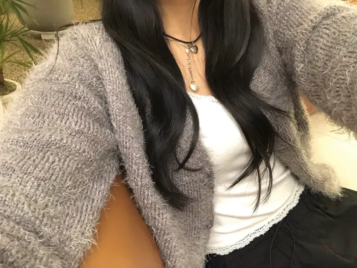 bubble boucle cardigan (2color) 버블 부클 퍼 가디건 상세 이미지 26