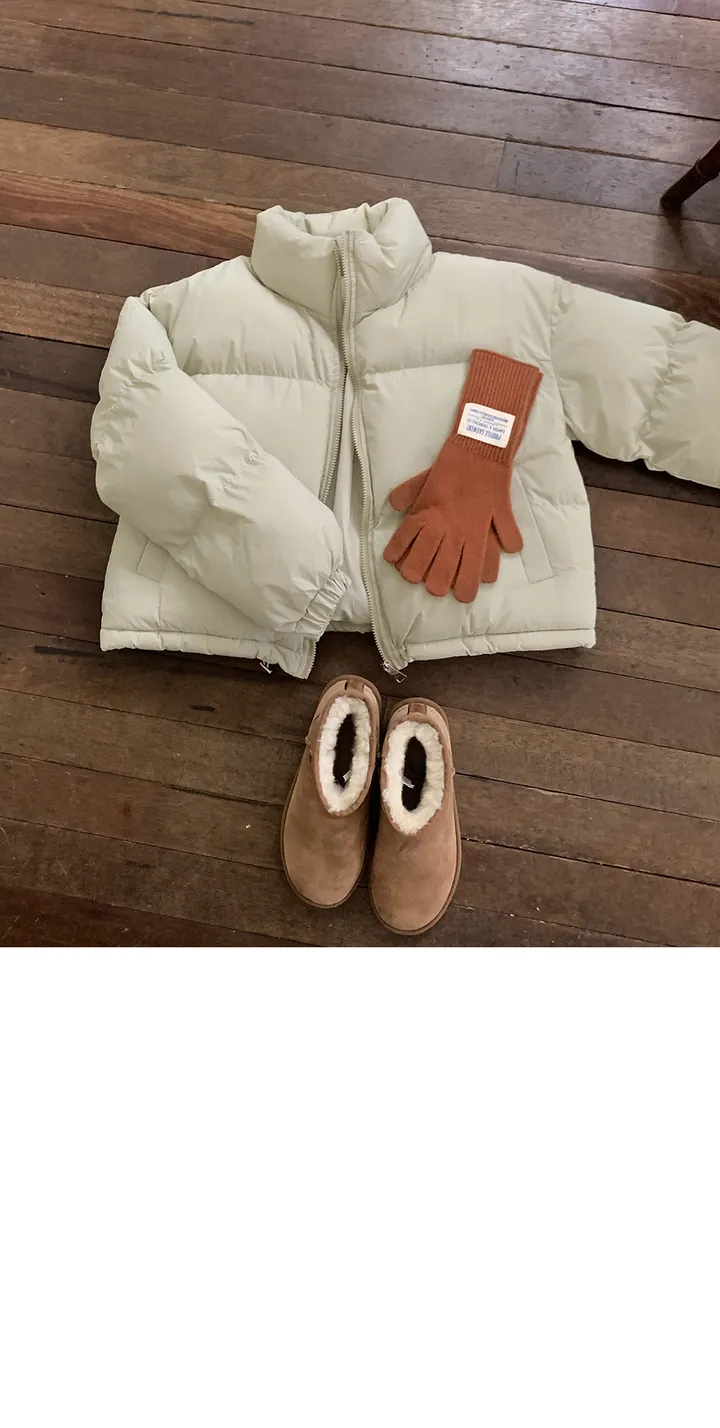 [주문폭주/당일출고🖤] 스노우 파스텔 크롭 숏 패딩 pd (웰론솜)(생활방수가능) 상세 이미지 18