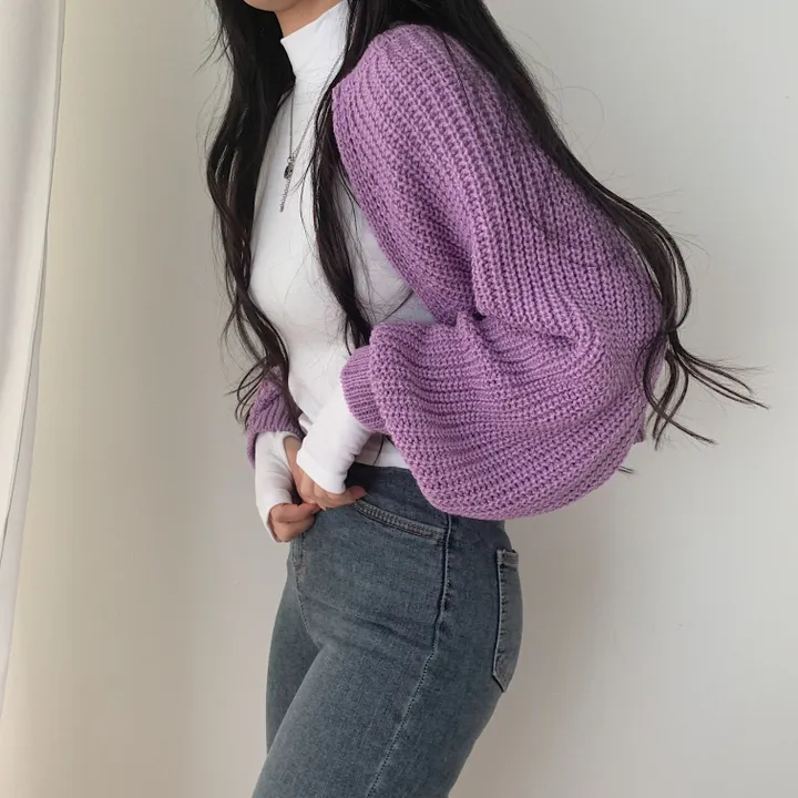 가을 두께감! 하찌 볼레로 크롭 니트가디건;5col 상세 이미지 13