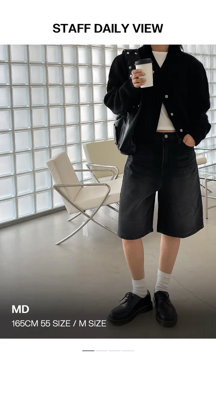 [2천장판매] [B-DENIM] WASHING HALF PANTS 023 상세 이미지 13