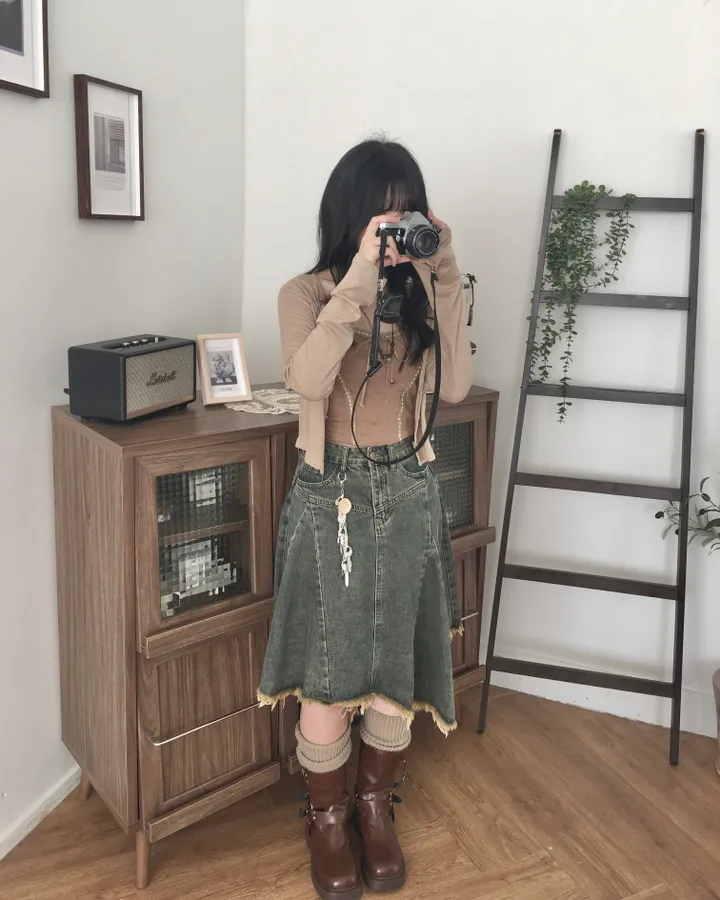 [콩단추🤎/SET 가격!] 빈티지 모리걸 레이스 리본나시 & 쫀득 여리 스판 가디건 세트 상세 이미지 26
