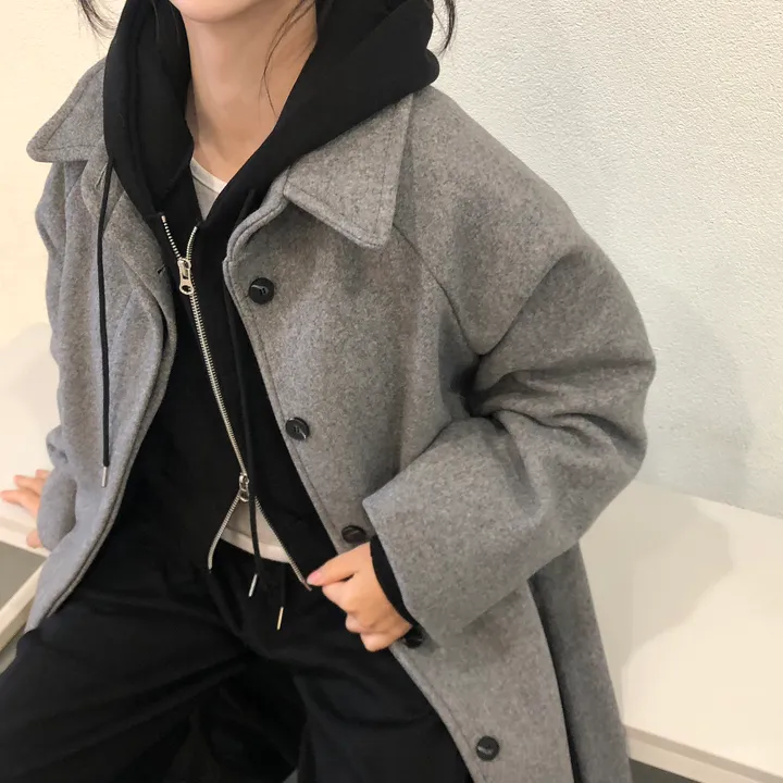 [백화점퀄리티!핏보장🖤]국내제작 탄탄 오버핏 허리끈 싱글 롱코트 4color 상세 이미지 41