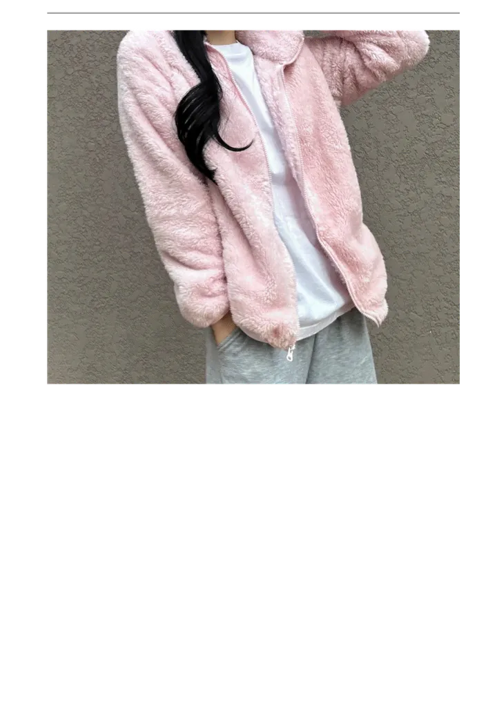 [효자템/세일] 💗양털 플리스 후리스 집업 커플 남여 공용 3color 상세 이미지 2
