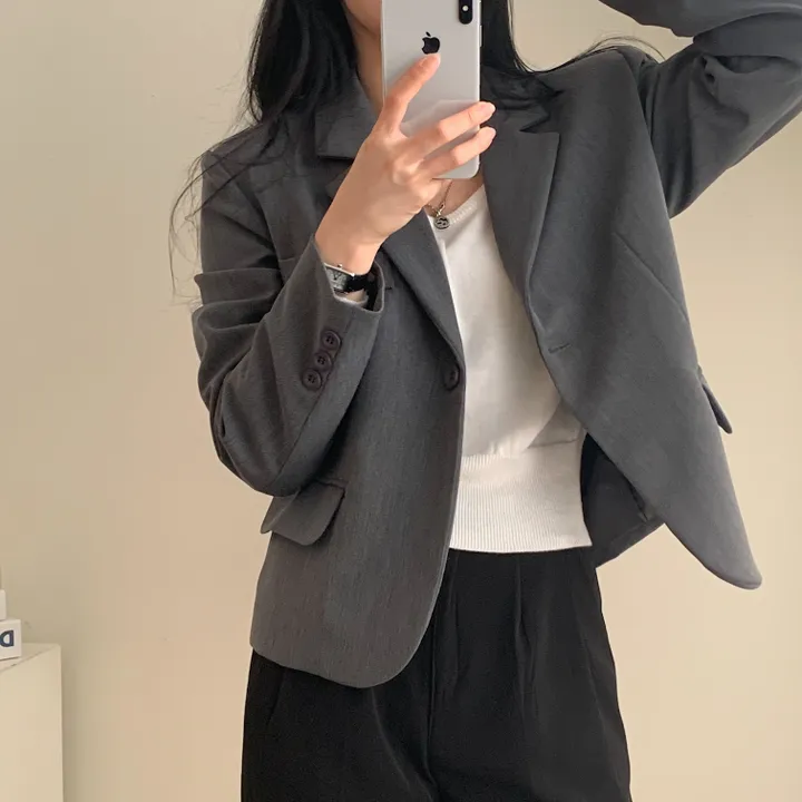 [기획/필수] 오늘도 예쁘게, 모니카 원버튼 숏자켓;4col 상세 이미지 26