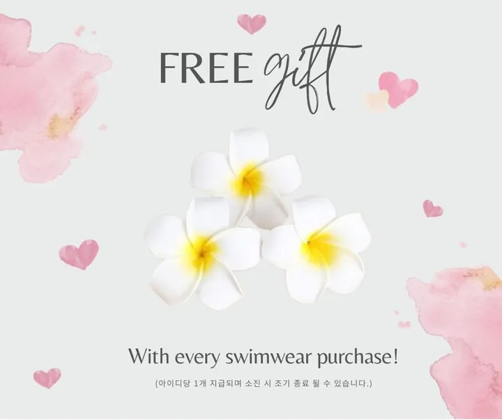 [볼륨업/꽃핀증정]에버린 3PCS 커버업 롱 스커트 꼬임 비키니 (1 color) 상세 이미지 7