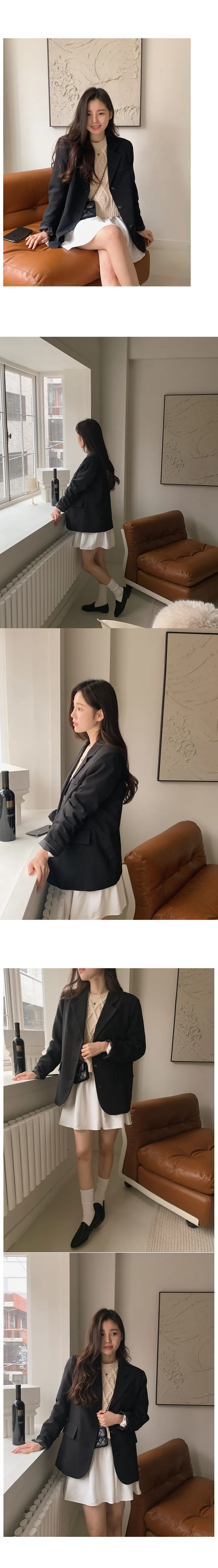 [landmade/2size]시그니처 쓰리버튼 싱글 자켓 (5color) 상세 이미지 38