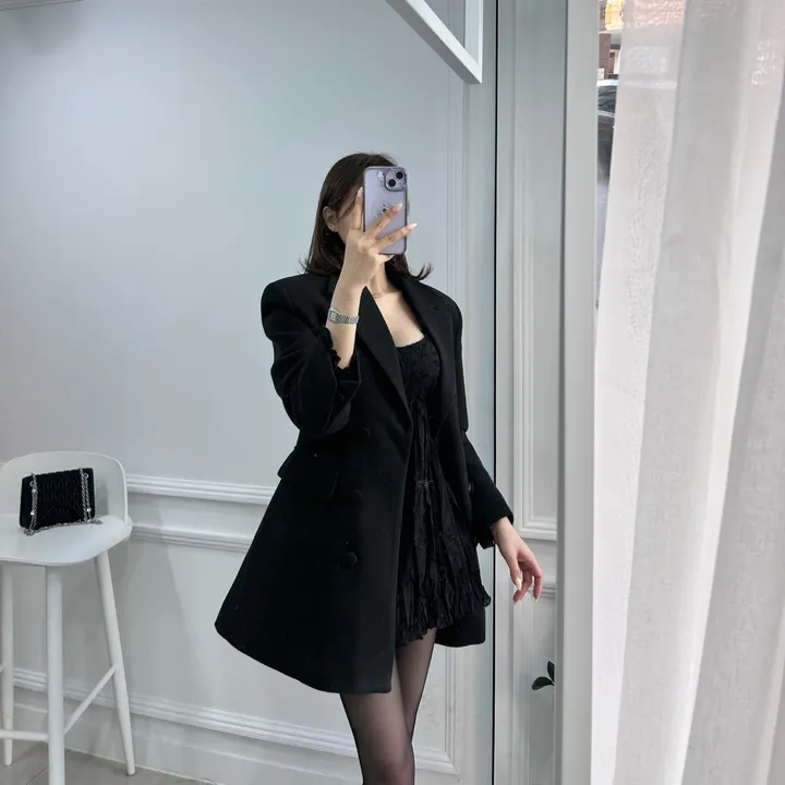 울 라인 더블 하프 코트 3color 2size 상세 이미지 22