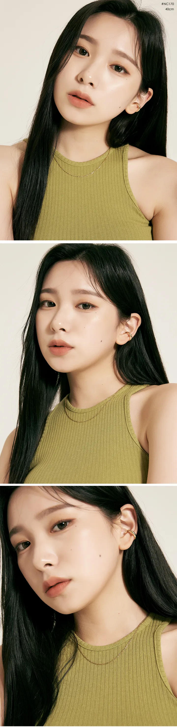 👍모델소장👍골드 써지컬 목걸이 롱 체인 목걸이 줄 레이어드 뱀줄 볼체인 목걸이 상세 이미지 29