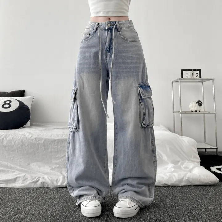 vintage strap wide cargo pants [ 빈티지 스트랩 카고 와이드 데님 팬츠 ] 상세 이미지 8