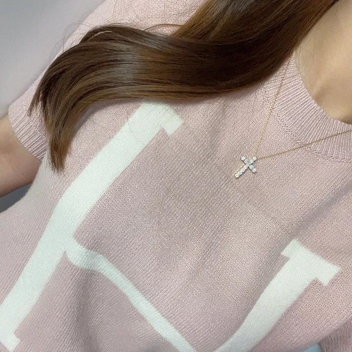 [오늘 출발/블링블링✨️]순은 18k 십자가 목걸이 빠른 배송 실버925 실버 십자가 목걸이 상세 이미지 4
