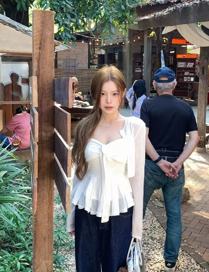 [봄/세트] 나리 리본 포인트 가디건 세트 - 1color 상세 이미지 7