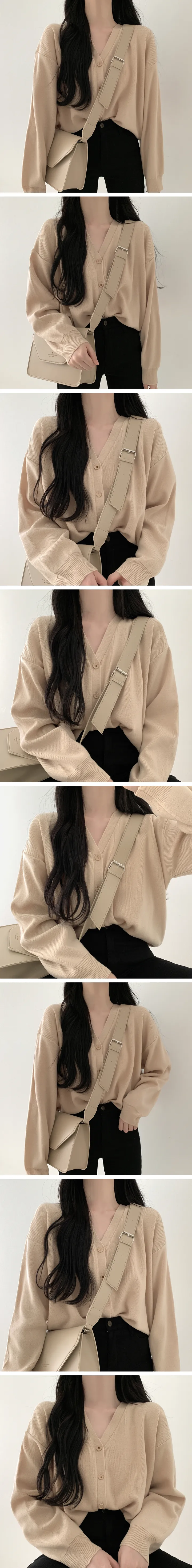 베이직 브이넥가디건 [9color] 상세 이미지 4